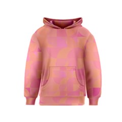 Geometric Pink Ocean  Kids  Pullover Hoodie