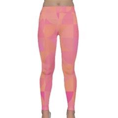 Geometric Pink Ocean  Classic Yoga Leggings by ConteMonfrey