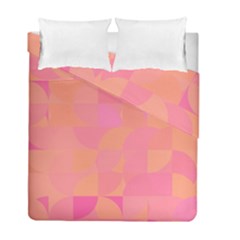 Geometric Pink Ocean  Duvet Cover Double Side (full/ Double Size) by ConteMonfrey