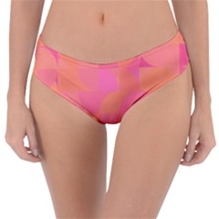 Geometric Pink Ocean  Reversible Classic Bikini Bottoms