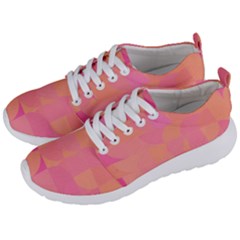 Geometric Pink Ocean  Men s Lightweight Sports Shoes