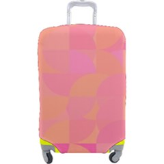 Geometric Pink Ocean  Luggage Cover (large) by ConteMonfrey