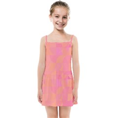 Geometric Pink Ocean  Kids  Summer Sun Dress by ConteMonfrey