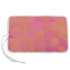 Geometric Pink Ocean  Pen Storage Case (l)