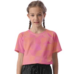 Geometric Pink Ocean  Kids  Basic T-shirt