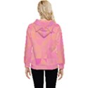 Geometric Pink Ocean  Women s Lightweight Drawstring Hoodie View4