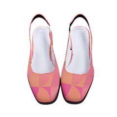 Geometric Pink Ocean  Women s Classic Slingback Heels