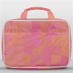 Geometric Pink Ocean  Travel Toiletry Bag With Hanging Hook