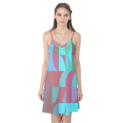 Geometric Ocean Purple Blue Pink Camis Nightgown 