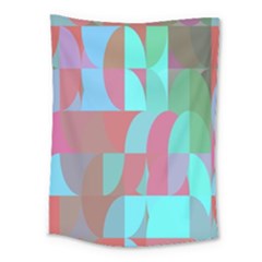 Geometric Ocean Purple Blue Pink Medium Tapestry