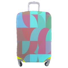 Geometric Ocean Purple Blue Pink Luggage Cover (medium)