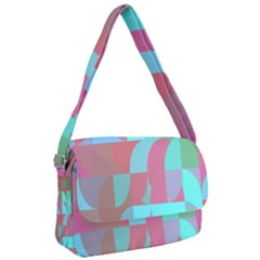 Geometric Ocean Purple Blue Pink Courier Bag