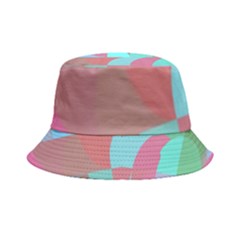 Geometric Ocean Purple Blue Pink Inside Out Bucket Hat