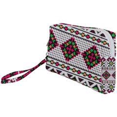 Ukrainian Folk Seamless Pattern Ethnic Ornament Border Element Traditional Wristlet Pouch Bag (small)