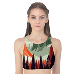 Mountains Tank Bikini Top