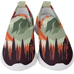 Mountains Kids  Slip On Sneakers