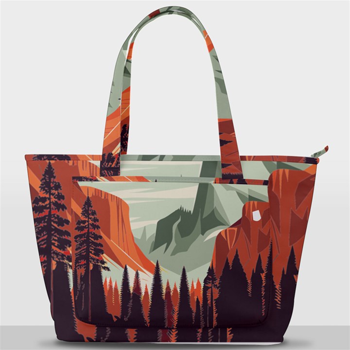 Mountains Back Pocket Shoulder Bag 