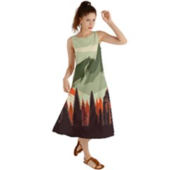 Mountains Summer Maxi Dress