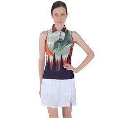 Mountains Women s Sleeveless Polo T-shirt