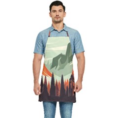 Mountains Kitchen Apron