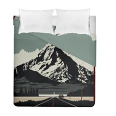 Mountains Duvet Cover Double Side (full/ Double Size)