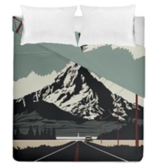 Mountains Duvet Cover Double Side (queen Size)