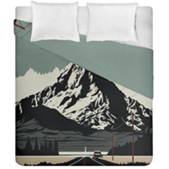 Mountains Duvet Cover Double Side (california King Size) by Salmanaz77