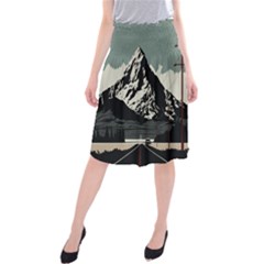 Mountains Midi Beach Skirt