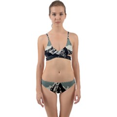 Mountains Wrap Around Bikini Set