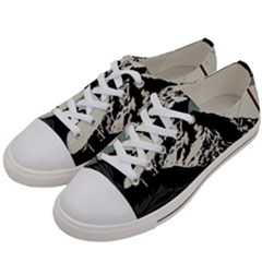 Mountains Men s Low Top Canvas Sneakers by Salmanaz77