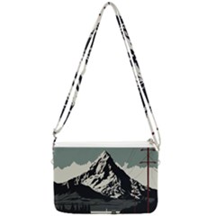 Mountains Double Gusset Crossbody Bag