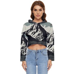 Mountains Women s Lightweight Cropped Hoodie