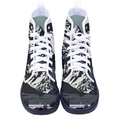 Mountains Women s High-top Canvas Sneakers