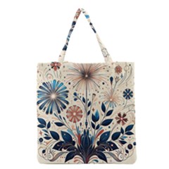 Flowers Bloom Blossom Flora Modern Grocery Tote Bag