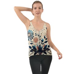 Flowers Bloom Blossom Flora Modern Chiffon Cami