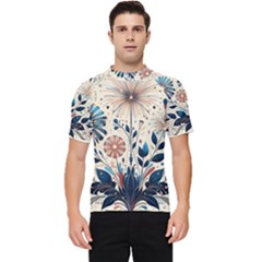 Flowers Bloom Blossom Flora Modern Men s Short Sleeve Rash Guard