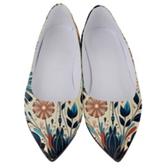 Flowers Bloom Blossom Flora Modern Women s Low Heels