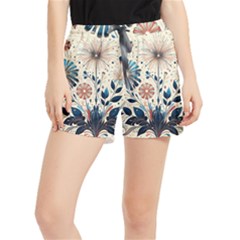 Flowers Bloom Blossom Flora Modern Women s Runner Shorts