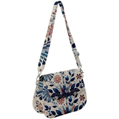 Flowers Bloom Blossom Flora Modern Saddle Handbag