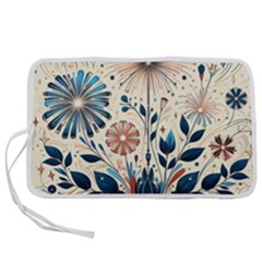 Flowers Bloom Blossom Flora Modern Pen Storage Case (l)