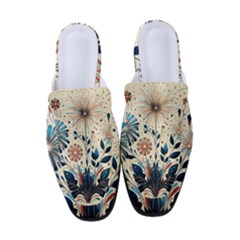 Flowers Bloom Blossom Flora Modern Women s Classic Backless Heels by Salmanaz77