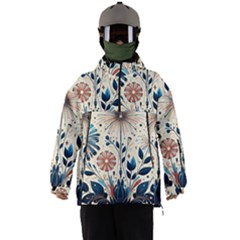 Flowers Bloom Blossom Flora Modern Men s Ski And Snowboard Waterproof Breathable Jacket