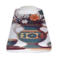 Flower Vase Nature Bloom Blossom Fitted Sheet (single Size)