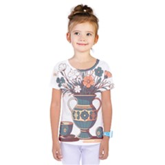 Flower Vase Nature Bloom Blossom Kids  One Piece T-shirt