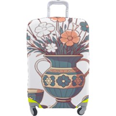 Flower Vase Nature Bloom Blossom Luggage Cover (large)