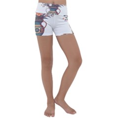 Flower Vase Nature Bloom Blossom Kids  Lightweight Velour Yoga Shorts