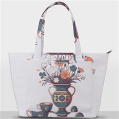 Flower Vase Nature Bloom Blossom Back Pocket Shoulder Bag  by Salmanaz77