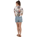 Flower Vase Nature Bloom Blossom Tie Front Shirt  View2