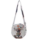 Flower Vase Nature Bloom Blossom Crossbody Circle Bag View1