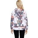 Flower Vase Nature Bloom Blossom Women s Lightweight Drawstring Hoodie View4